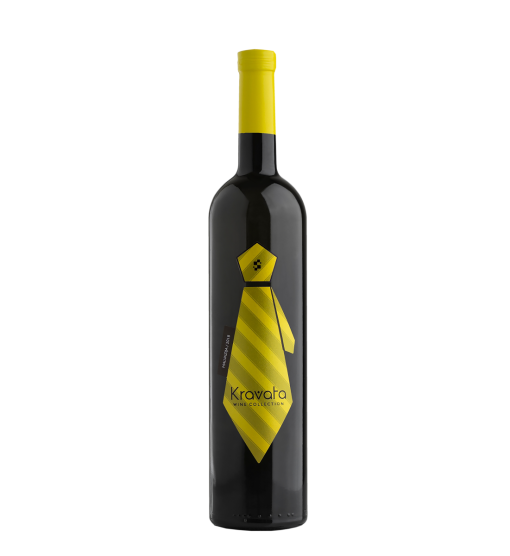 Boca KRAVATA Malvazija istarska 0,75L, suho bijelo vino iz Istre, idealno za predjela, ribu i jela s tjesteninom.