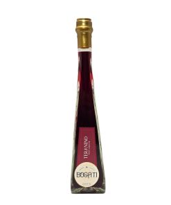 BOGATI Teranino 0,20L – premium hrvatski liker od Terana s voćnim aromama i blagim začinskim notama.